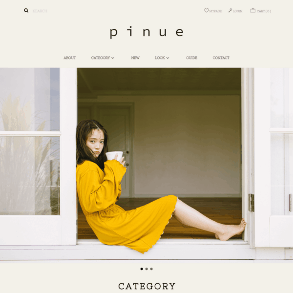 MONOARC制作実績 PINUE ECサイト